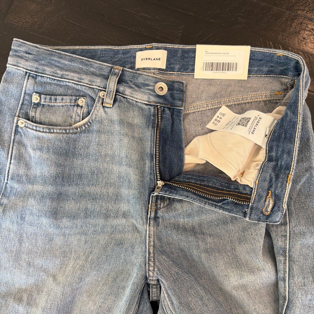 NWT Everlane The Paneled Wide-Leg Jean 27R Boho Chic Lagenlook Coastal Casual - Picture 6 of 9
